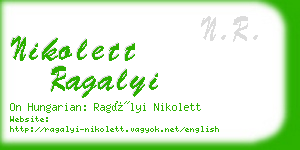 nikolett ragalyi business card